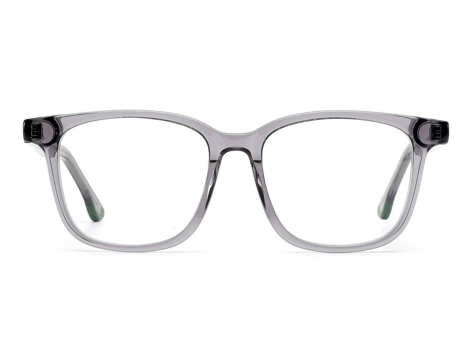 Transparent grey blue-light blocking eyewear frame by HAO Eyewear